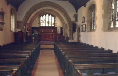 St Mary's interior looking east down the nave
